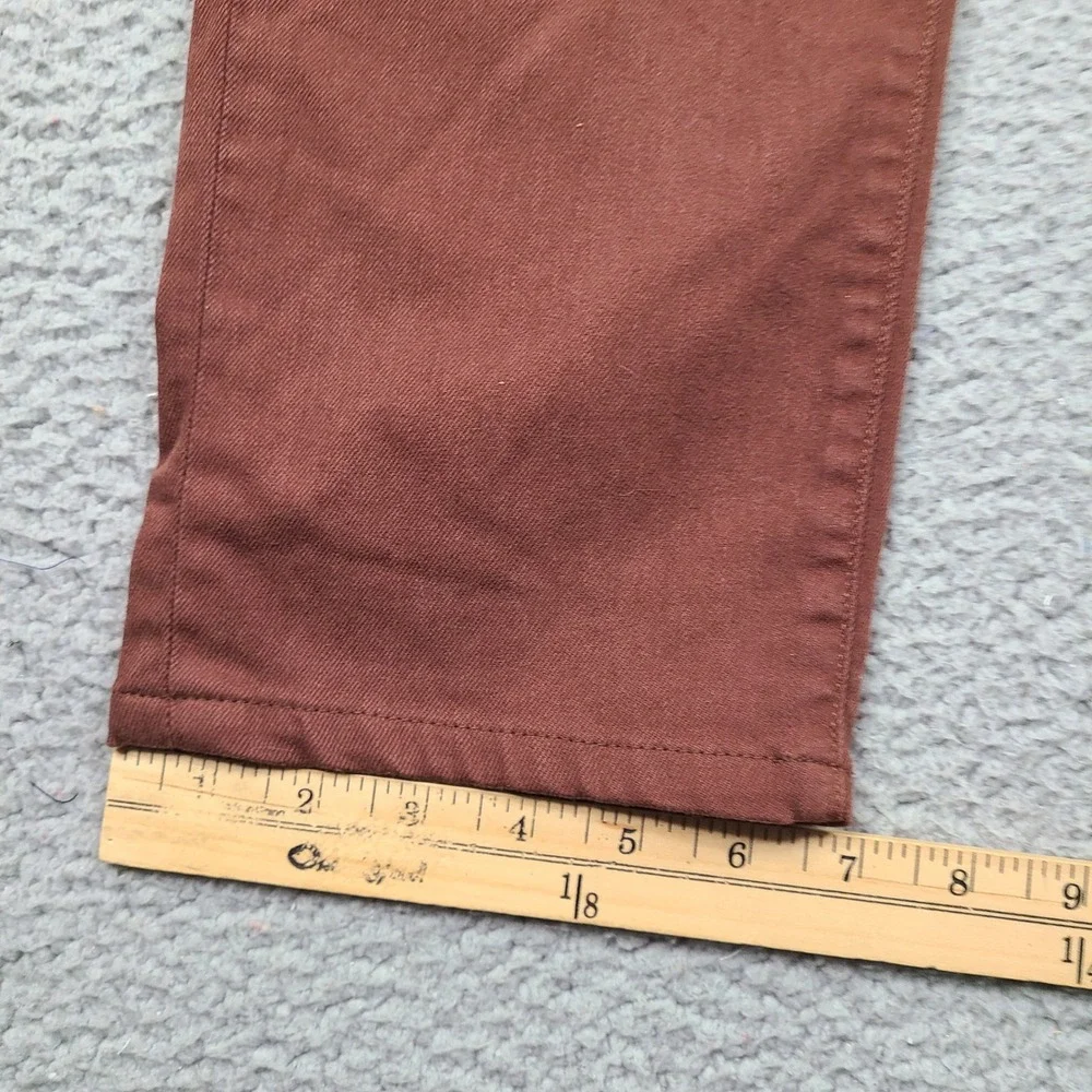 Monfrere Brando Bordeaux Jeans Mens 33x31 Red Slim Fit Japanese Denim USA Made